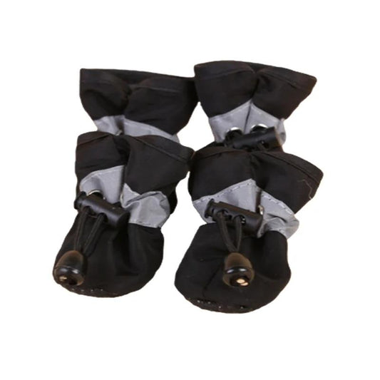 Waterproof 4Pcs Set of Pet Dog Shoes for Small Cats & Dogs - Anti-Slip Rain Boots, Pet Paw Accessories
